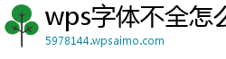 wps字体不全怎么下载软件免费使用教程图片